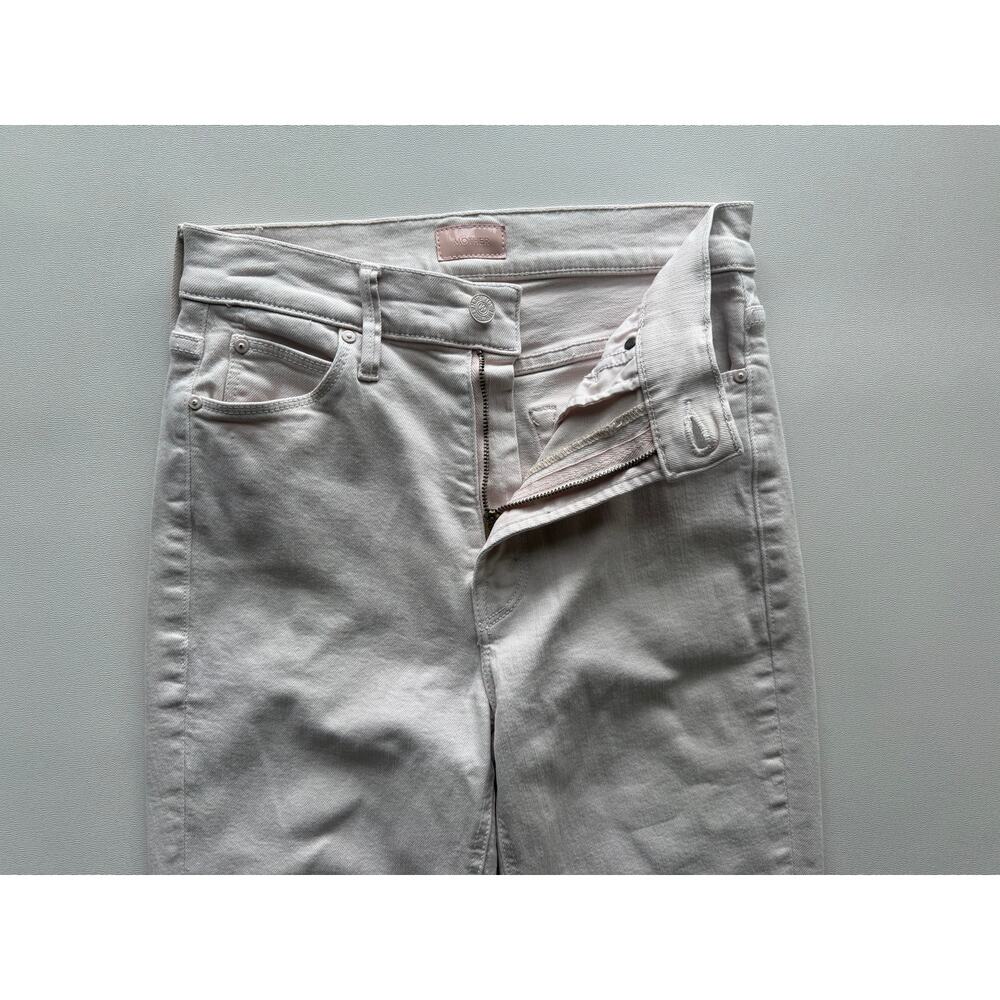 Mother Women's The Dazzler Hover Wash Pale Peach Straight Leg Jeans Size 26 - Picture 4 of 14
